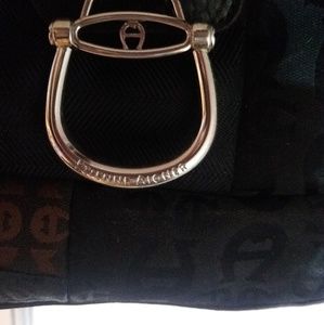 Etienne Aigner 2 tone leather bag